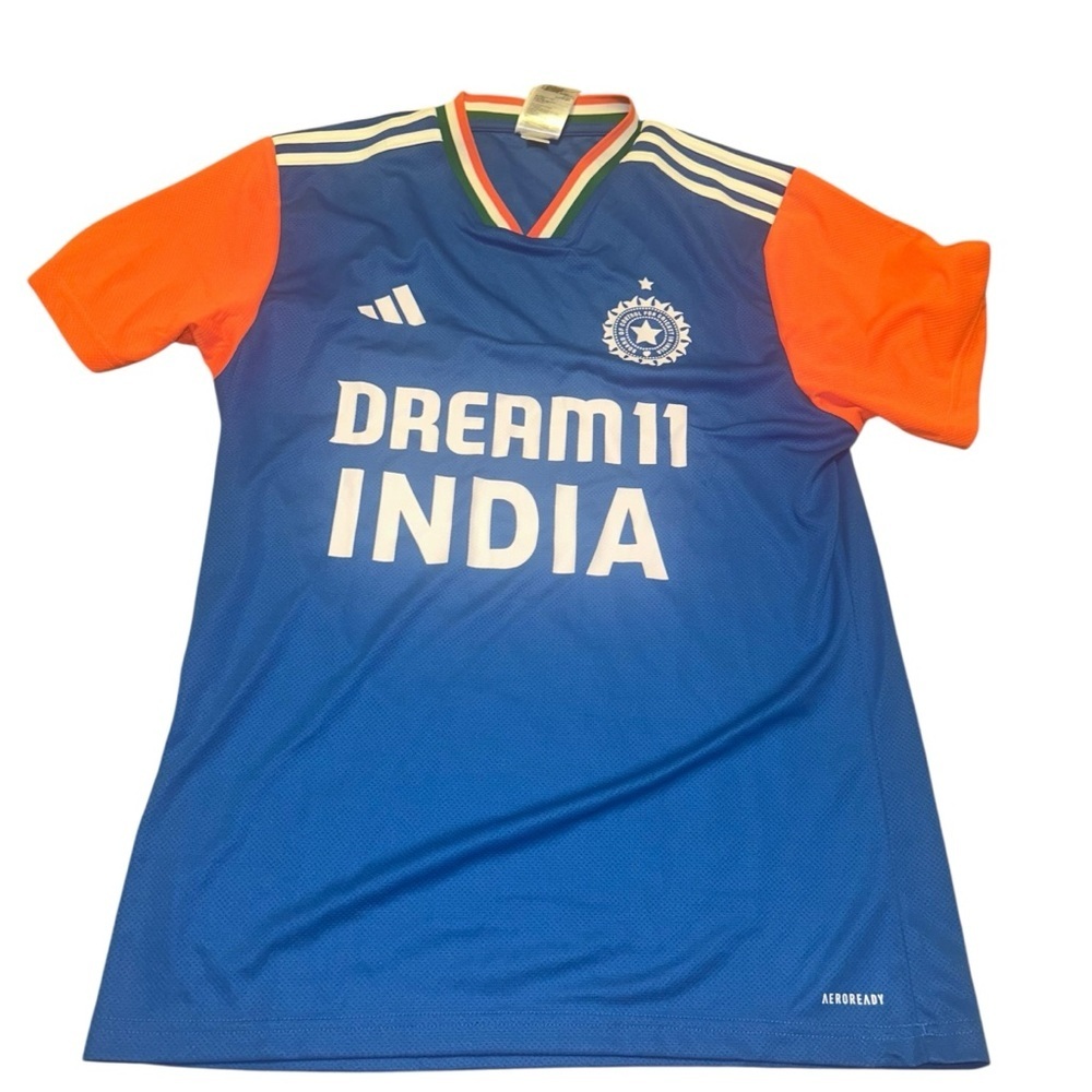 Adidas India Cricket T20 World cup Authentic Men's Jersey Size M